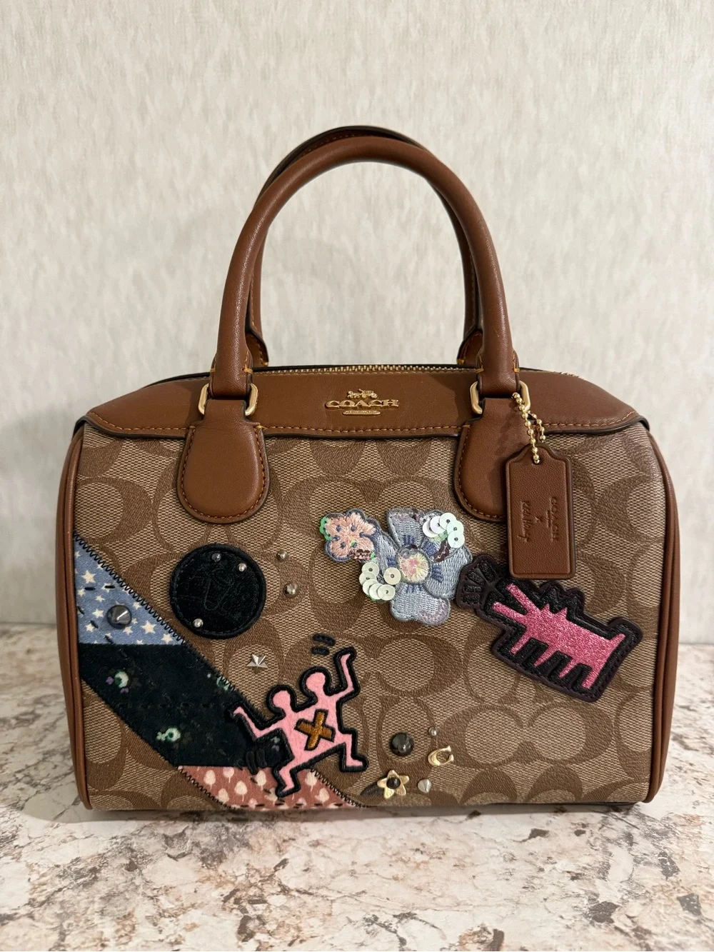 Rare Coach x Keith Haring Mini Bennett with Patches